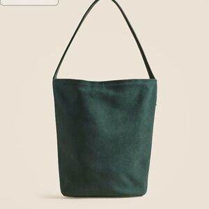 NWT Suede Berkeley Bucket Bag in Green